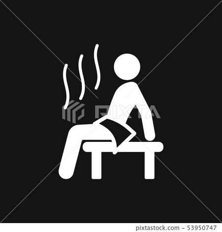 Sauna icon vector sign symbol for design 53950747