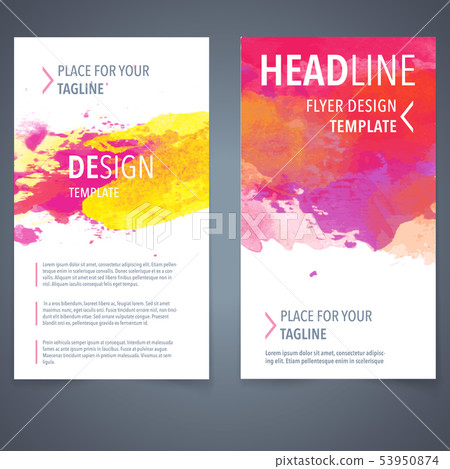 Watercolor design template vector background Watercolor design template vector background 53950874