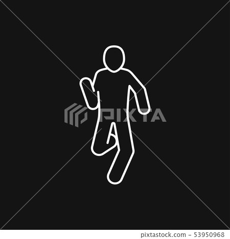 Running Icon vector sign symbol for design 53950968