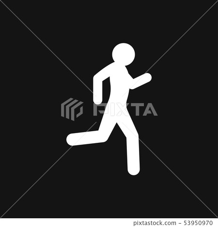 Running Icon vector sign symbol for design 53950970