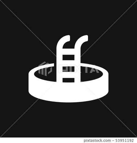 Pool flat icon vector sign symbol for design 53951192