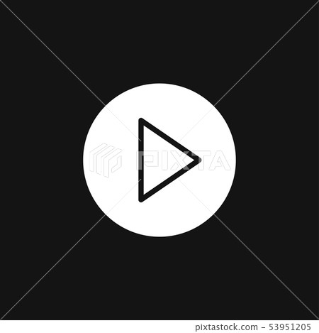 play Icon vector sign symbol for design 53951205