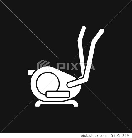 Elliptical machine gym icon, vector sign symbol Elliptical machine gym icon, vector sign symbol 53951269