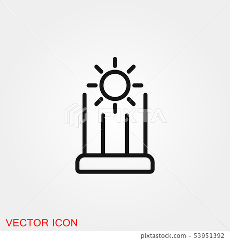 Solarium icon vector sign symbol for design Solarium icon vector sign symbol for design 53951392