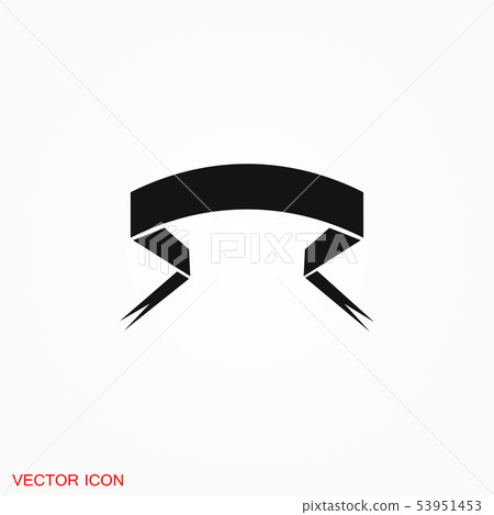 Ribbon icon vector sign symbol for design Ribbon icon vector sign symbol for design 53951453