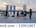 Marina Bay, a popular place for tourists visiting 53951867