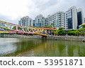 Alkaff Bridge, beautiful bridge over the river  53951871