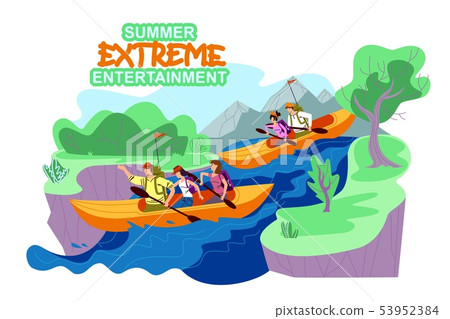 Banner Summer Extreme Entertainment, Cartoon.