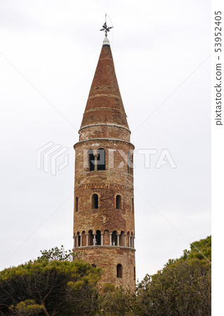 Bell tower of the Caorle Cathedral - Venice Italy 53952405