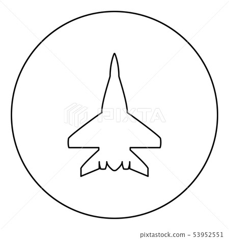 Fighter plane Military fighter airplane icon in Fighter plane Military fighter airplane icon in 53952551