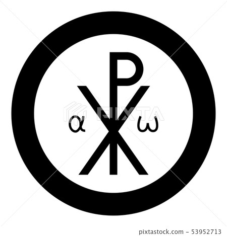 Crismon symbol Cross monogram Xi Hi Ro Konstantin Crismon symbol Cross monogram Xi Hi Ro Konstantin 53952713