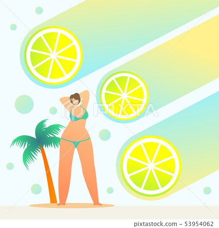 Holiday Travel Poster Beautiful Fresh Summer Tan. 53954062