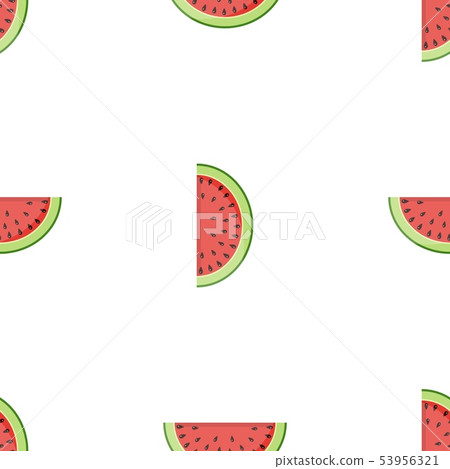 Seamless watermelon pattern. 53956321