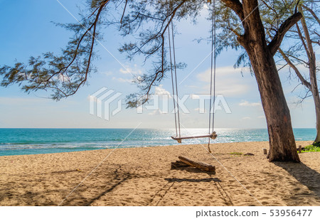 A swing near the beach for travel trip and A swing near the beach for travel trip and 53956477