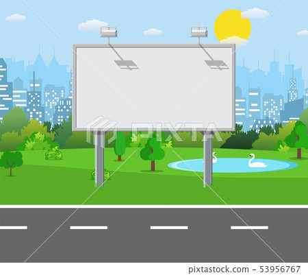 Billboard on the road. 53956767