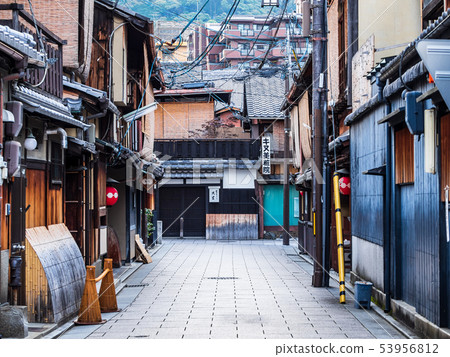 Alley of Kyoto Gion Hanami Street 53956812