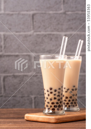 台灣小茶波霸奶茶木薯粉珍珠粉珍珠奶茶 台灣小茶波霸奶茶木薯粉珍珠粉珍珠奶茶 53958363