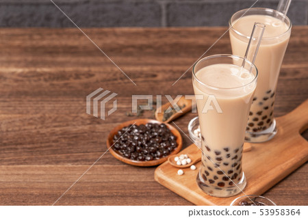 台灣小茶波霸奶茶木薯粉珍珠粉珍珠奶茶 台灣小茶波霸奶茶木薯粉珍珠粉珍珠奶茶 53958364