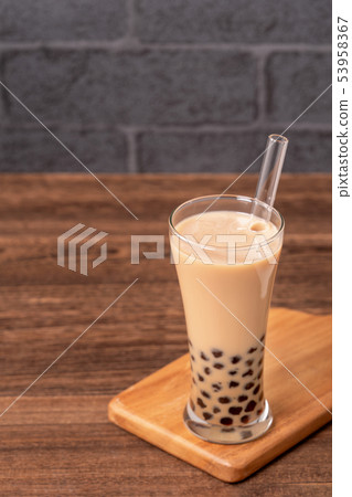 台灣小茶波霸奶茶木薯粉珍珠粉珍珠奶茶 53958367