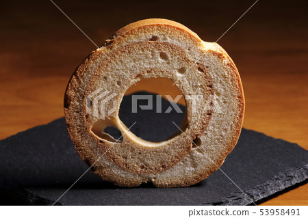 A car mounted on a slate plate. 53958491