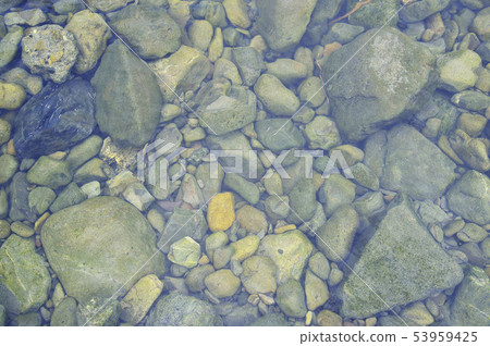 The bottom of the river Shimanto River 53959425