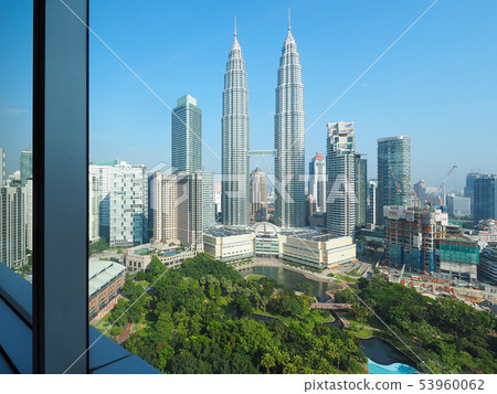 Petronas Twin Towers seen from Traders Hotel Twin Tower, Kuala Lumpu 53960062