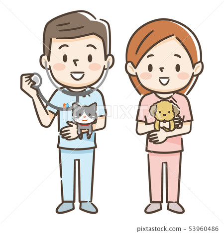 Veterinarian and nurse Veterinarian and nurse 53960486