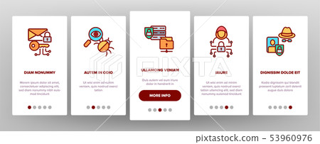 Cipher, Data Protection Vector Onboarding Mobile App Page Screen 53960976