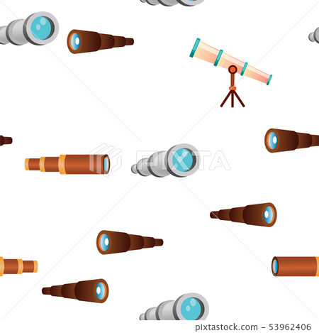 Telescope Icon Vector Seamless Pattern Telescope Icon Vector Seamless Pattern 53962406
