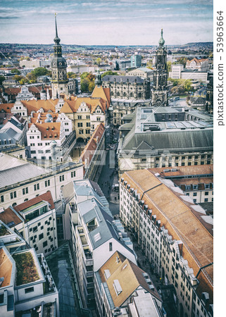 Dresden castle and Dresden Cathedral from Dresden castle and Dresden Cathedral from 53963664