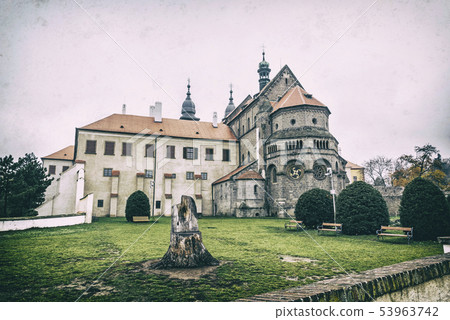 St. Procopius Basilica, Trebic, Czech, analog St. Procopius Basilica, Trebic, Czech, analog 53963742