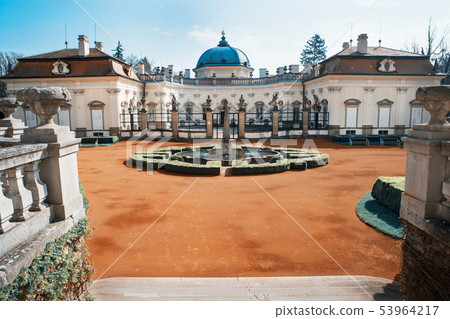 Courtyard of the castle Buchlovice, industrial 53964217