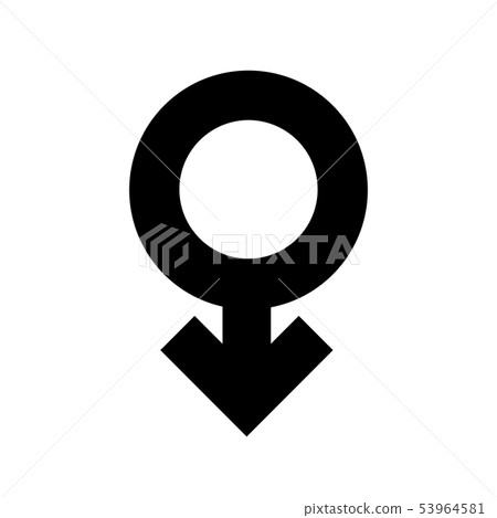 Sign male gender black icon. A symbol sexual Sign male gender black icon. A symbol sexual 53964581
