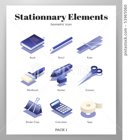Stationnary elements Isometric pack Stationnary elements Isometric pack 53965060