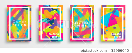 Abstract color background set for creative design Abstract color background set for creative design 53966040
