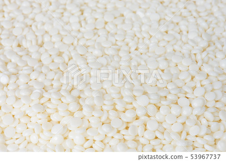 White polymer granules White polymer granules 53967737