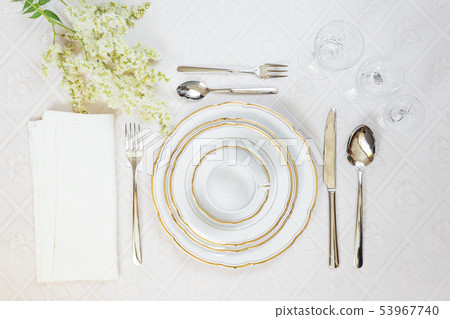 Festive table setting Festive table setting 53967740