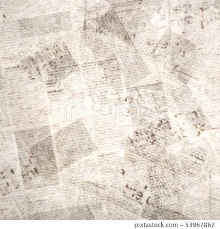 Old vintage grunge newspaper paper textured square Old vintage grunge newspaper paper textured square 53967867