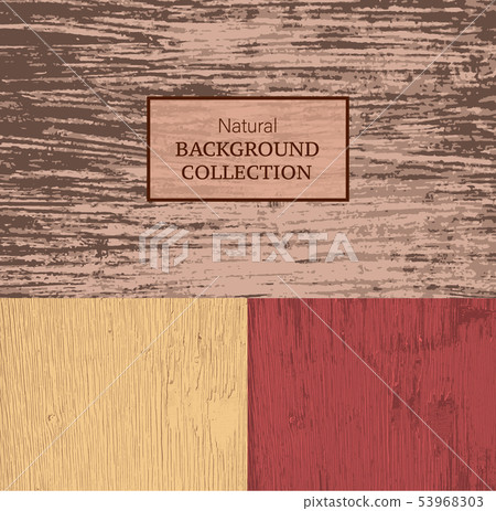 Natural texture background set Vector illustration 53968303