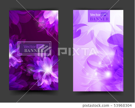 Flower vector background brochure template 53968304