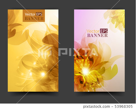 Flower vector background brochure template Flower vector background brochure template 53968305