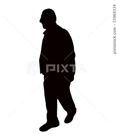 a man body silhouette vector - Stock Illustration [53968334] - PIXTA