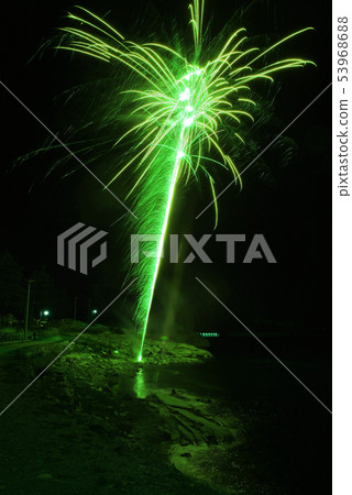 Nice and colorful fireworks in italy 53968688