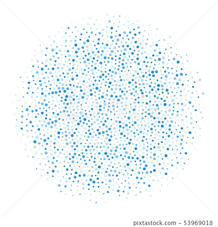 Circle round dotty pattern blue dots background 53969018