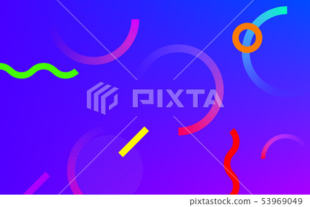 Neon circle gradient pattern vector background Neon circle gradient pattern vector background 53969049