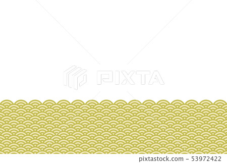 Blue sea wave pattern Bicolor copy space 53972422