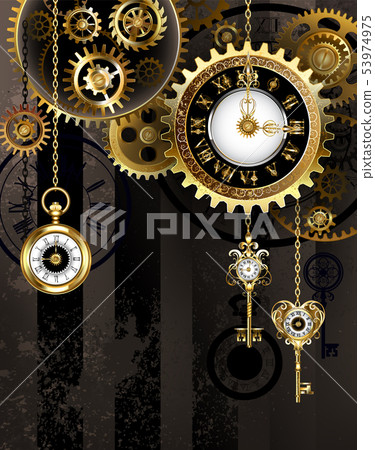 Silver watches with blue butterflies 53974975