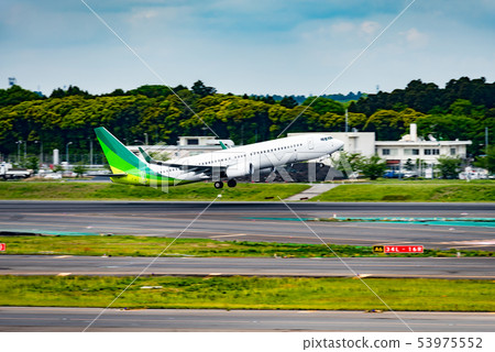客機起飛 客機起飛 53975552