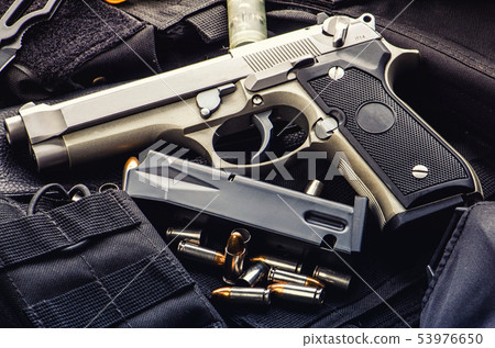 Weapons and military equipment. 9 mm pistol gun bu 53976650