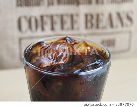 Iced Coffee Coffee Strawberry Ice Ice Black Drink Drink Soft Drink Beverage 53977076